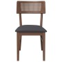 Sillas de comedor con cojines 2 uds madera maciza marrón caucho de , Sillas de comedor - Ref: Foro24-4102462, Precio: 166,16 ...
