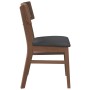 Sillas de comedor con cojines 2 uds madera maciza marrón caucho de , Sillas de comedor - Ref: Foro24-4102462, Precio: 166,16 ...