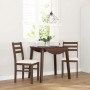 Sillas de comedor con cojines 2 uds madera maciza marrón caucho de , Sillas de comedor - Ref: Foro24-4102417, Precio: 79,06 €...