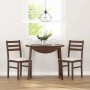 Sillas de comedor con cojines 2 uds madera maciza marrón caucho de , Sillas de comedor - Ref: Foro24-4102417, Precio: 79,06 €...