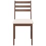 Sillas de comedor con cojines 2 uds madera maciza marrón caucho de , Sillas de comedor - Ref: Foro24-4102417, Precio: 79,06 €...