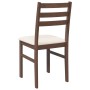Sillas de comedor con cojines 2 uds madera maciza marrón caucho de , Sillas de comedor - Ref: Foro24-4102417, Precio: 79,06 €...
