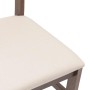 Sillas de comedor con cojines 2 uds madera maciza marrón caucho de , Sillas de comedor - Ref: Foro24-4102417, Precio: 79,06 €...