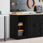 Armario de almacenamiento para garaje negro 40x51x85 cm de , Armarios industriales - Ref: Foro24-860536, Precio: 56,40 €, Des...