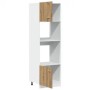 Armario microondas madera ingeniería roble artisan 60x57x207 cm de , Armarios de cocina - Ref: Foro24-3334024, Precio: 207,33...