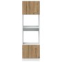 Armario microondas madera ingeniería roble artisan 60x57x207 cm de , Armarios de cocina - Ref: Foro24-3334024, Precio: 207,33...