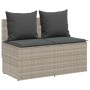Set comedor de jardín 3 pzas cojines ratán sintético gris claro de , Conjuntos de jardín - Ref: Foro24-4104186, Precio: 274,2...
