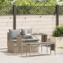 Set comedor de jardín 3 pzas con cojines ratán sintético beige de , Conjuntos de jardín - Ref: Foro24-4104184, Precio: 274,21...