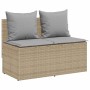 Set comedor de jardín 3 pzas con cojines ratán sintético beige de , Conjuntos de jardín - Ref: Foro24-4104184, Precio: 274,21...