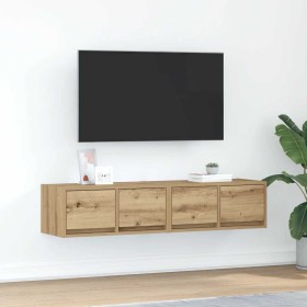 Muebles para TV 2 uds madera roble artisan 60x31x25,5 cm de , Muebles TV - Ref: Foro24-861507, Precio: 80,48 €, Descuento: %