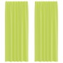 Cortinas de gasa con trabillas 2 uds. verde manzana de , Cortinas y visillos - Ref: Foro24-4102254, Precio: 16,55 €, Descuent...