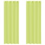 Cortinas de gasa con ojales 2 uds verde manzana 140x260 cm de , Cortinas y visillos - Ref: Foro24-4102057, Precio: 15,29 €, D...