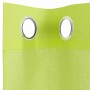 Cortinas de gasa con ojales 2 uds verde manzana 140x260 cm de , Cortinas y visillos - Ref: Foro24-4102057, Precio: 15,29 €, D...