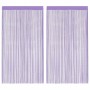 Cortinas de tiras 2 uds morado 140x250 cm de , Cortinas y visillos - Ref: Foro24-4102048, Precio: 17,01 €, Descuento: %