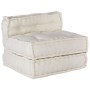 Puf modular crema 70x70x54 tela de , Cojines para sillas y sofás - Ref: Foro24-4019022, Precio: 132,66 €, Descuento: %