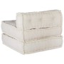 Puf modular crema 70x70x54 tela de , Cojines para sillas y sofás - Ref: Foro24-4019022, Precio: 132,66 €, Descuento: %