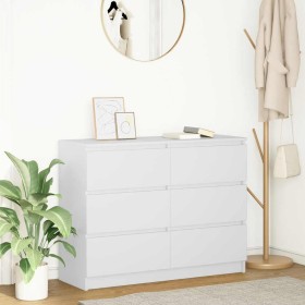 Aparador blanco 100x35x76 cm madera de ingeniería de , Aparadores - Ref: Foro24-3328498, Precio: 155,63 €, Descuento: %
