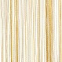 Cortinas de tiras 2 uds doradas 140x250 cm de , Cortinas y visillos - Ref: Foro24-4102036, Precio: 21,39 €, Descuento: %