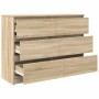 Aparador de madera contrachapada roble sonoma 100x35x76 cm de , Aparadores - Ref: Foro24-3328500, Precio: 138,30 €, Descuento: %