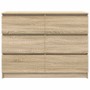Aparador de madera contrachapada roble sonoma 100x35x76 cm de , Aparadores - Ref: Foro24-3328500, Precio: 138,30 €, Descuento: %