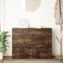 Aparador madera contrachapada color roble ahumado 100x35x76 cm de , Aparadores - Ref: Foro24-3328502, Precio: 136,72 €, Descu...