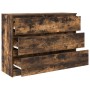 Aparador madera contrachapada color roble ahumado 100x35x76 cm de , Aparadores - Ref: Foro24-3328502, Precio: 136,72 €, Descu...