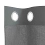 Cortinas de gasa con ojales 2 uds gris oscuro 140x260 cm de , Cortinas y visillos - Ref: Foro24-4102081, Precio: 15,54 €, Des...