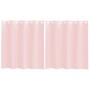 Cortinas de gasa con ojales 2 uds rosa claro 140x140 cm de , Cortinas y visillos - Ref: Foro24-4102083, Precio: 13,23 €, Desc...