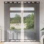 Cortinas de gasa con ojales 2 uds negro140x245 cm de , Cortinas y visillos - Ref: Foro24-4102062, Precio: 15,52 €, Descuento: %