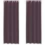 Cortinas de gasa con ojales 2 uds morado 140x300 cm de , Cortinas y visillos - Ref: Foro24-4102106, Precio: 16,18 €, Descuent...