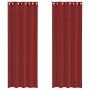 Cortinas de gasa con ojales 2 uds rojo vino de , Cortinas y visillos - Ref: Foro24-4102159, Precio: 15,29 €, Descuento: %