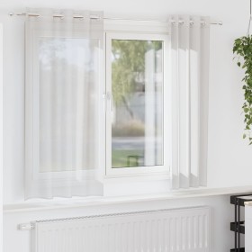 Cortinas de gasa con ojales 2 uds blanco de , Cortinas y visillos - Ref: Foro24-4102150, Precio: 14,36 €, Descuento: %