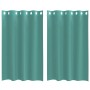 Cortinas de gasa con ojales 2 uds turquesa de , Cortinas y visillos - Ref: Foro24-4102144, Precio: 14,11 €, Descuento: %