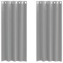 Cortinas de gasa con ojales 2 uds gris claro 140x245 cm de , Cortinas y visillos - Ref: Foro24-4102110, Precio: 15,27 €, Desc...