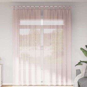 Cortinas de gasa con bolsillos para varillas 2 uds. rosa claro de , Cortinas y visillos - Ref: Foro24-4102190, Precio: 15,23 ...