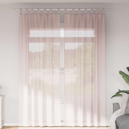 Cortinas de gasa con bolsillos para varillas 2 uds. rosa claro de , Cortinas y visillos - Ref: Foro24-4102190, Precio: 15,23 ...