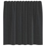 Cortinas de gasa con trabillas 2 uds. negro de , Cortinas y visillos - Ref: Foro24-4102256, Precio: 12,84 €, Descuento: %