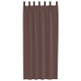 Cortinas de gasa con bolsillos para varillas 2 uds. marrón de , Cortinas y visillos - Ref: Foro24-4102173, Precio: 13,12 €, D...