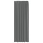 Cortinas de gasa con trabillas 2 uds gris oscuro 140x260 cm de , Cortinas y visillos - Ref: Foro24-4102275, Precio: 15,49 €, ...