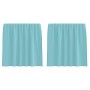 Cortinas de gasa con trabillas 2 uds turquesa 140x140 cm de , Cortinas y visillos - Ref: Foro24-4102326, Precio: 12,84 €, Des...