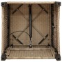 Silla de jardín reclinable con mesa auxiliar ratán beige de , Sillas de jardín - Ref: Foro24-4108277, Precio: 203,13 €, Descu...