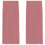 Cortinas de gasa con trabillas 2 uds rojo vino 140x245 cm de , Cortinas y visillos - Ref: Foro24-4102339, Precio: 15,15 €, De...