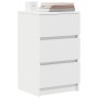 Mesillas de noche con 3 cajones 2 uds Blanco 39x35x65 cm de , Mesitas de noche - Ref: Foro24-861338, Precio: 103,37 €, Descue...