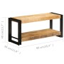 Mueble para TV madera maciza de mango 90x30x40 cm en Muebles TV | Comprar online en Foru.es