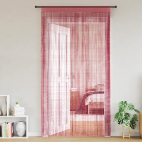 Cortinas de tiras 2 uds. color rosa 100x250 cm de , Cortinas y visillos - Ref: Foro24-4102041, Precio: 15,95 €, Descuento: %