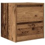 Mesillas de noche de pared 2 uds madera vieja 38x34x40 cm de , Mesitas de noche - Ref: Foro24-861262, Precio: 82,36 €, Descue...