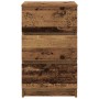 Mesillas de noche con 3 cajones 2 uds madera vieja 39x35x65 cm de , Mesitas de noche - Ref: Foro24-861352, Precio: 103,16 €, ...
