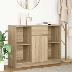 Aparador con cajón roble Sonoma 101x35x76 cm madera ingeniería de , Aparadores - Ref: Foro24-861564, Precio: 91,68 €, Descuen...
