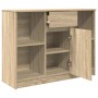 Aparador con cajón roble Sonoma 101x35x76 cm madera ingeniería de , Aparadores - Ref: Foro24-861564, Precio: 91,68 €, Descuen...
