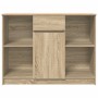 Aparador con cajón roble Sonoma 101x35x76 cm madera ingeniería de , Aparadores - Ref: Foro24-861564, Precio: 91,68 €, Descuen...